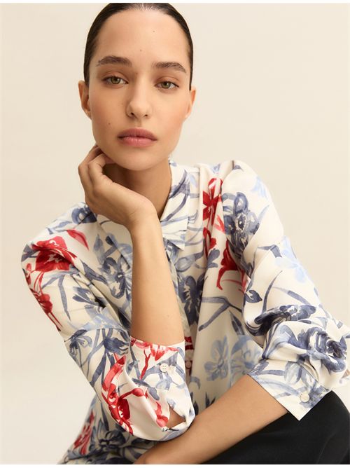 Camicia in twill - MULTICOLOR EMME MARELLA | EMMANGEL134/014